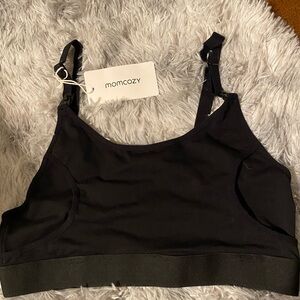 Momcozy Hands-Free Pumping Bra Medium Black New With Tags $49.99 Retail